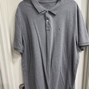 Vineyard Vines Gray Polo Shirt Short Sleeve Casual